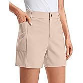 G Gradual Women's 5" Golf Hiking Shorts with Deep Pockets Stretchy Outdoor Womens Shorts Dressy Casual Walking Travel