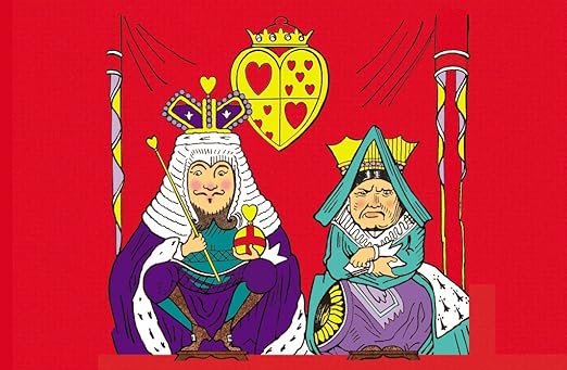 Amazon Com Artsycanvas Alice In Wonderland The King And Queen Of