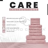 GC GAVENO CAVAILIA 10 Piece Towel Bale Set 450 GSM Blush Pink view 5