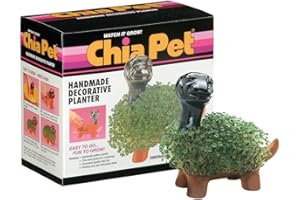 Chia Pet Dinosaur Collectable with Seed Pack, Decorative Pottery Planter, Easy to Do and Fun to Grow, Novelty Gift, Perfect for Any Occasion