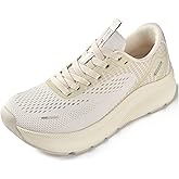 JACKSHIBO Wide Toe Box Shoes Women Arch Support Wide Sneakers for Running Walking Athletic Tennis Orthopedic Plantar Fasciitis Workout with Thick Cushion Zero Drop Sole Width Shoes