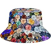 Unisex Bucket Hat Printed Sun Hats Fashion Fishing Hat Cute Fisherman Cap Outdoor Summer Travel Hiking Beach Caps