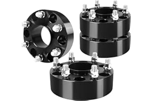 Richeer 2 Inch 6x5.5 Hubcentric Wheel Spacer for Silverado Sierra 1500, 6 Lug 6x139.7mm Wheel Spacers with 14x1.5 Studs & 78.1mm Bore for Tahoe Suburban Avalanche Express Yukon