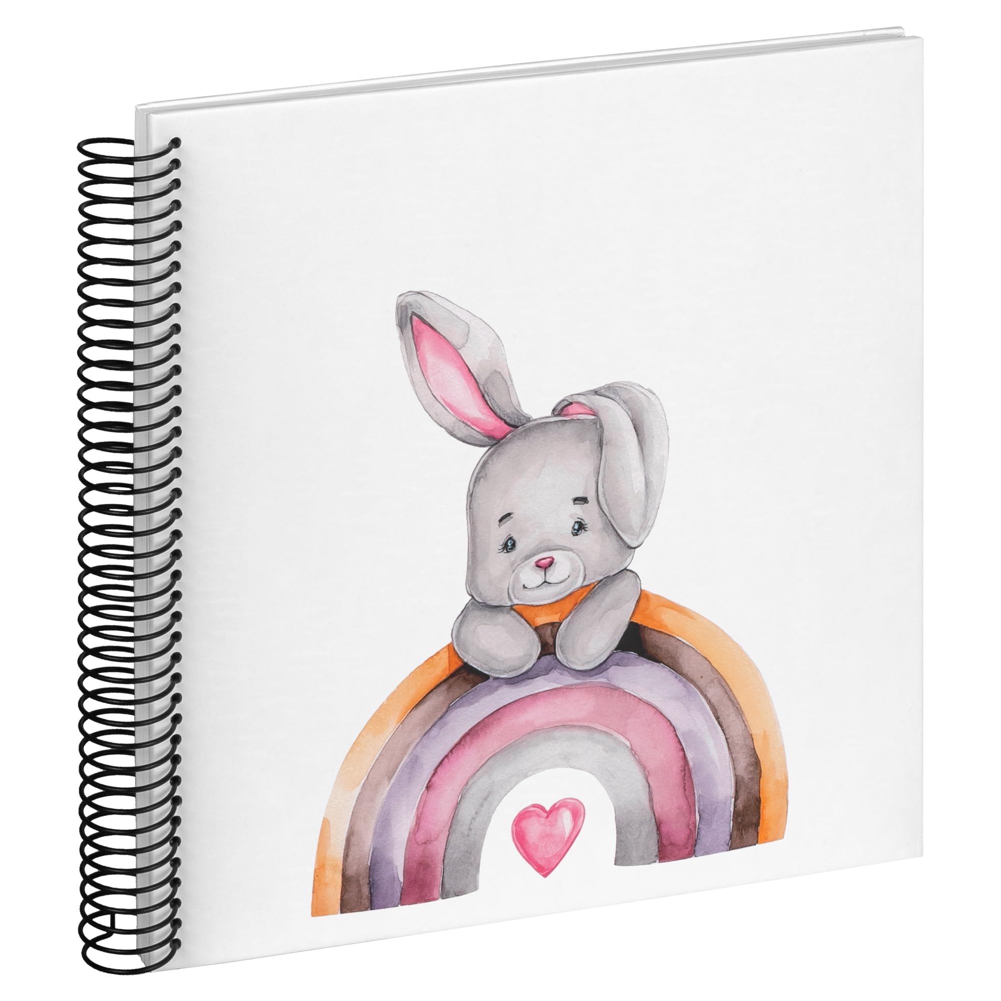 walther design SA-131 Spiral Album, Photo Album, Hase Malin, 25x25 cm