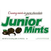 Junior Mints - Chocolate Mints - Chocolate Covered Soft Peppermint Candy - 3.5 oz. - Movie Theater Box (Pack of 1)