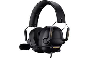 SENZER SG500 Surround Sound Pro Gaming Headset with Noise Cancelling Microphone - Detachable Memory Foam Ear Pads - Portable 