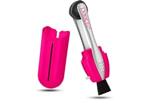 Peeps CarbonKlean Peeps Glasses Cleaner - for Eyeglasses, Reading Glasses, and More - Lens Cleaner with Carbon Microfiber Tech - Injected Pink - 1 Count (Pack of 1)