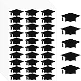 Amazon.com: Whaline 600Pcs Graduation Cap Stickers Black Holographic ...