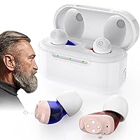 COQOOL Rechargeable Hearing Aids for Seniors - 16-Channels & 4 Modes OTC Hearing Aid with Noise Cancelling, Comfort Invisible In-Ear Device with Charging Case
