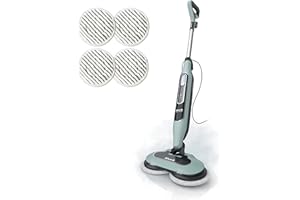 Shark Steam & Scrub Steam Mop, All-in-One Scrubbing and Sanitizing Hard Floor Cleaner, LED Headlights, 4 Dirt Grip Soft Scrub Pads Included, XL Water Tank, Swivel Steering, Hawaiian Grey, S8001