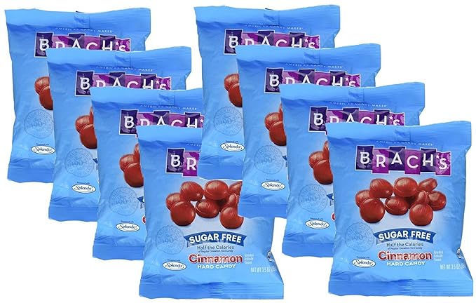 Amazon Com Brach S Sugar Free Cinnamon Hard Candy 3 5 Oz Pack Of 8 Grocery Gourmet Food