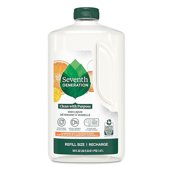 SEVENTH GENERATION DISH LIQUID SOAP CLEMENTINE ZEST LEMONGRASS...