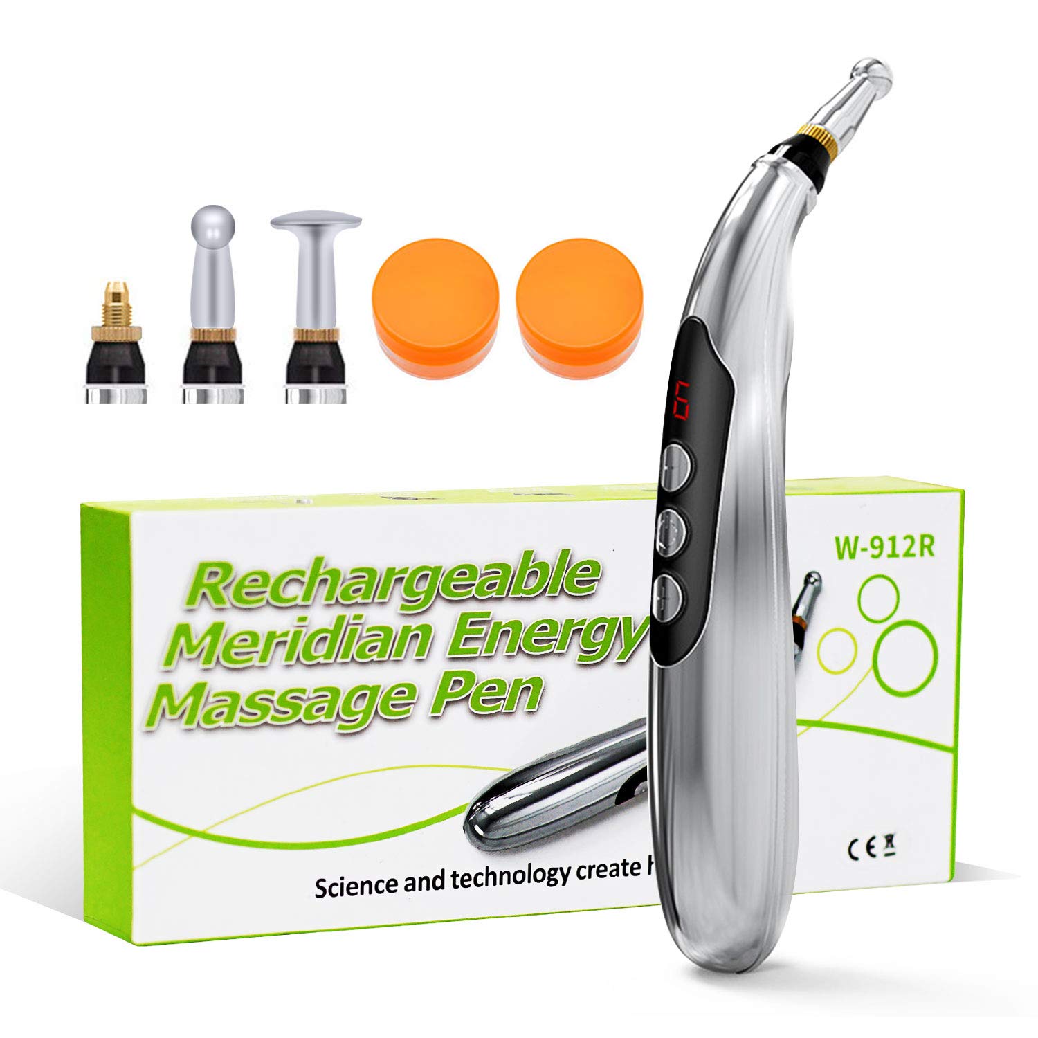 5in1 Acupuncture Pen, USB Rechargeable Electronic Acupuncture Pen