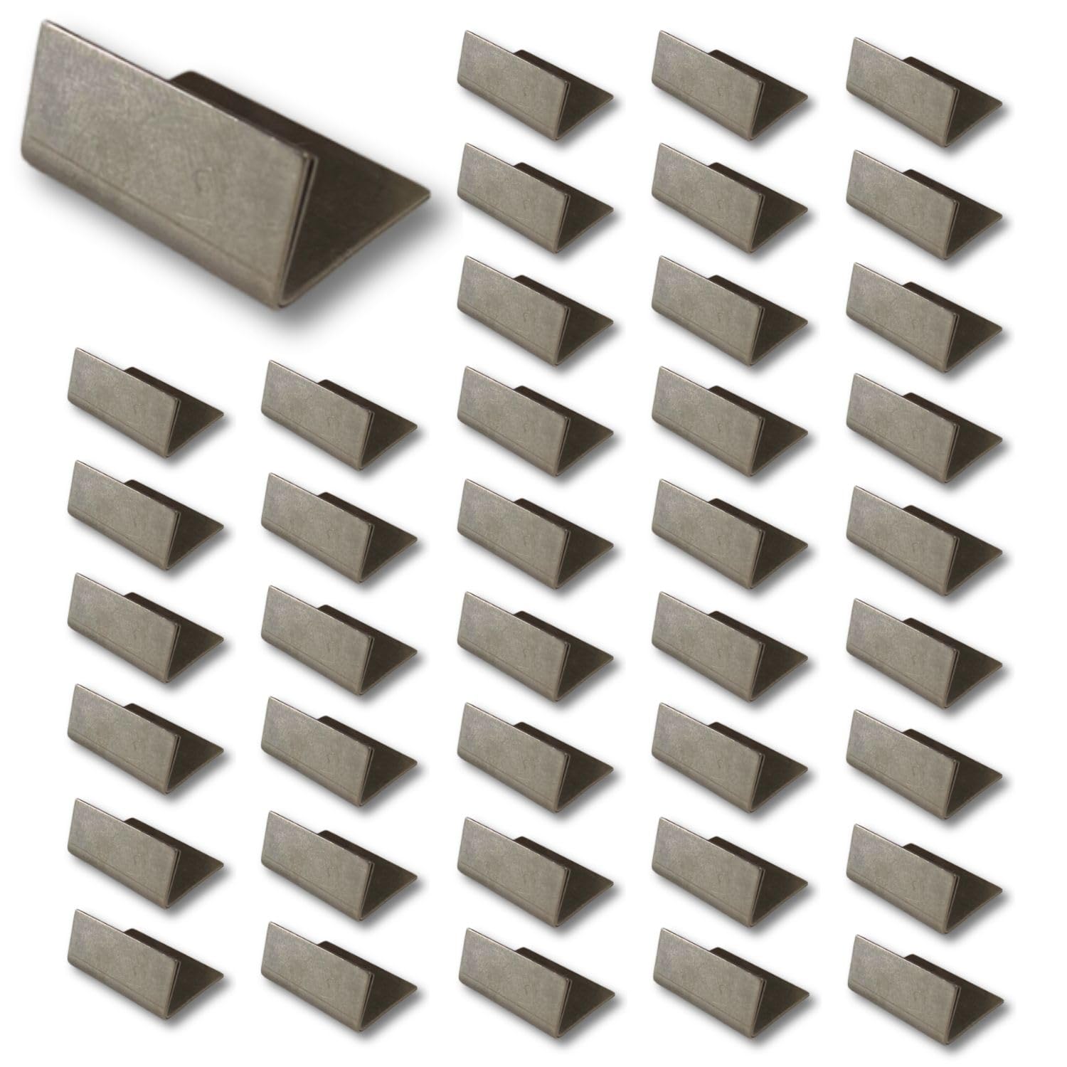 Photo 1 of Table Card Holder Silver Stainless Regular size Table numbers Place card Memo Business card Wedding Photo Traiding card Set of 40 (Silver regular 40)