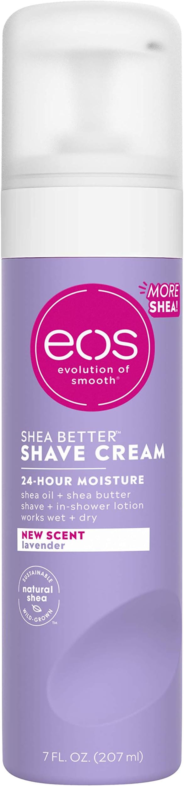 EOS Ultra Moisturizing Shave Cream, Lavender Jasmine, 7 ounce Amazon