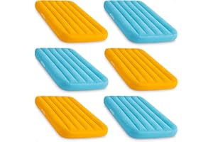 INTEX 66803EP Cozy Kidz Inflatable Airbed : Fiber-Tech – Velvety Soft Surface – Carry Bag Included – Color May Vary – 34.5" x