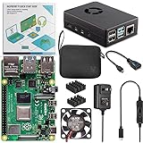 Vilros Raspberry Pi 4 4GB Basic Starter Kit with Fan-Cooled Heavy-Duty Aluminum Alloy Case