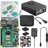 Vilros Raspberry Pi 4 4GB Basic Starter Kit with Fan-Cooled Heavy-Duty Aluminum Alloy Case