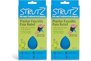 Strutz Sole Angel - Patented Arch Support and Compression Technology - Plantar Fasciitis Support - Ease Foot Discomfort and Improve Mobility - Metatarsal Foot Pads for Women and Men - 2 Pack