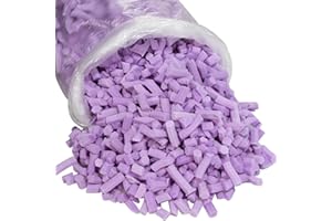 BBGDIPG 10 Pounds Bean Bag Filling, Purple Shredded Memory Foam Filling, Premium Beanbag Filler Suitable for Various Pillows/Punching Bag/Couch Cushions/Pouf/Dog Bed