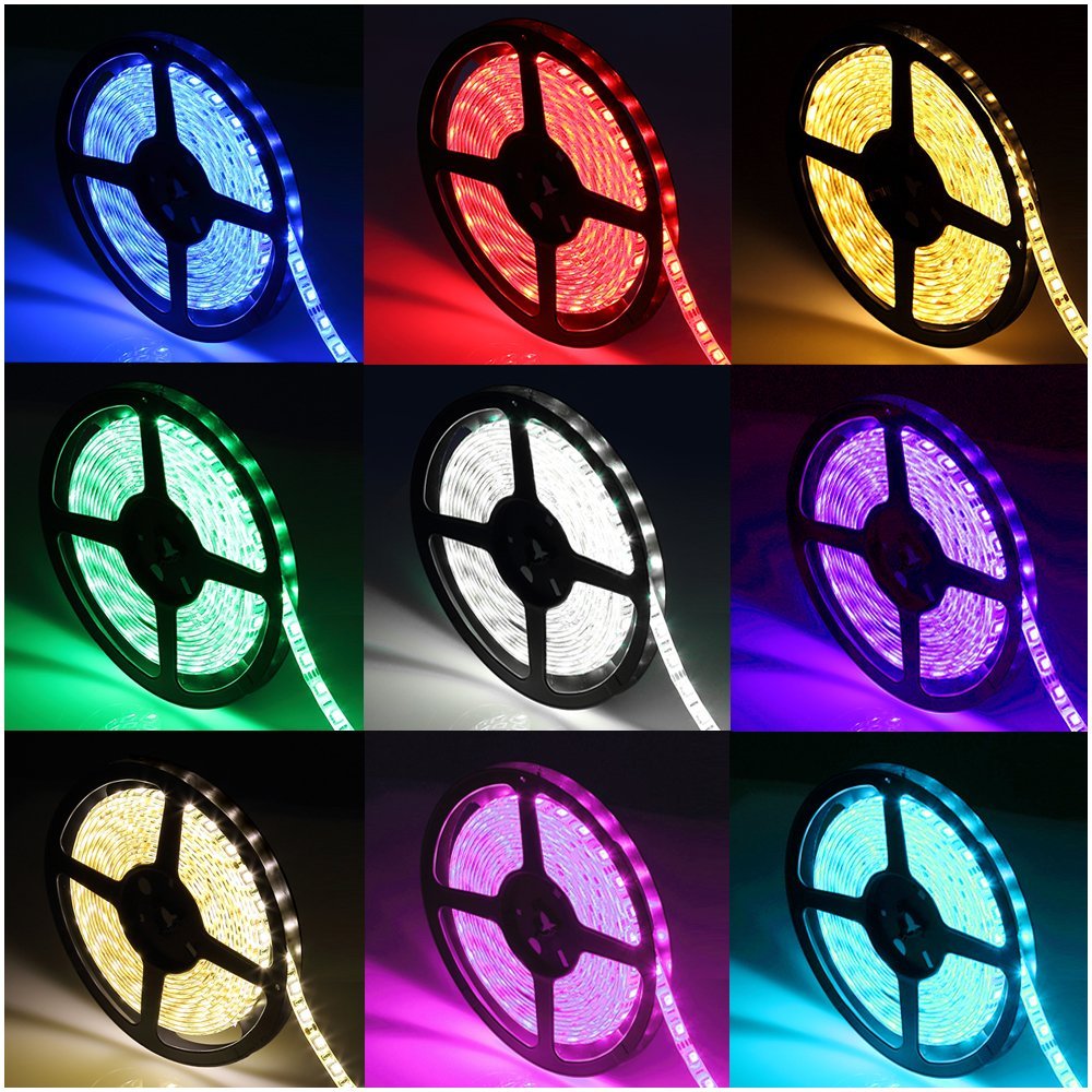 Led Strip Lights Wentop 10m 50 150 Rgb Ip65 44k2 6aus Waterproof Led Strip Lights Kit Tools Home Improvement