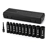 TecoTek 12 Pieces 1/2-Inch Drive Deep 12-Point