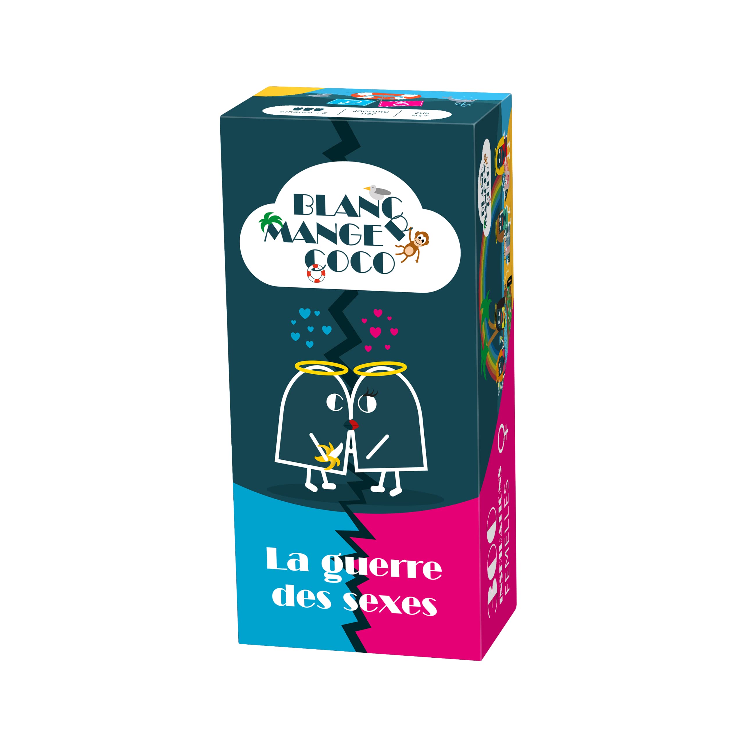 BLANC MANGER COCO War of the Sexes - Tome6 - The 1st Game for Adults Designed by Teens, Produced by Children - 600 Cards; - HIB026BL, Blue