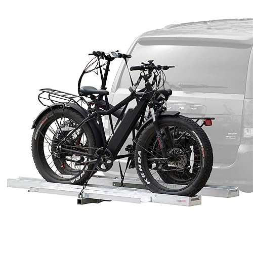 Black Widow Dual e-Bike or Fat Tire Bike Rack Roll-On Roll-Off