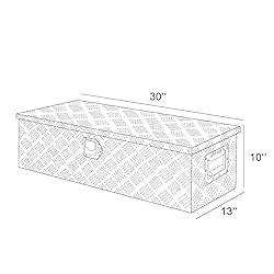 Eivojor 30" Aluminum Stripes Plated Tool Box Pick