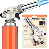 Striludo Culinary Professional Kitchen Butane Torch, Upgrade Creme Brulee Blow Torch for Cooking, Adjustable Flame with Rever