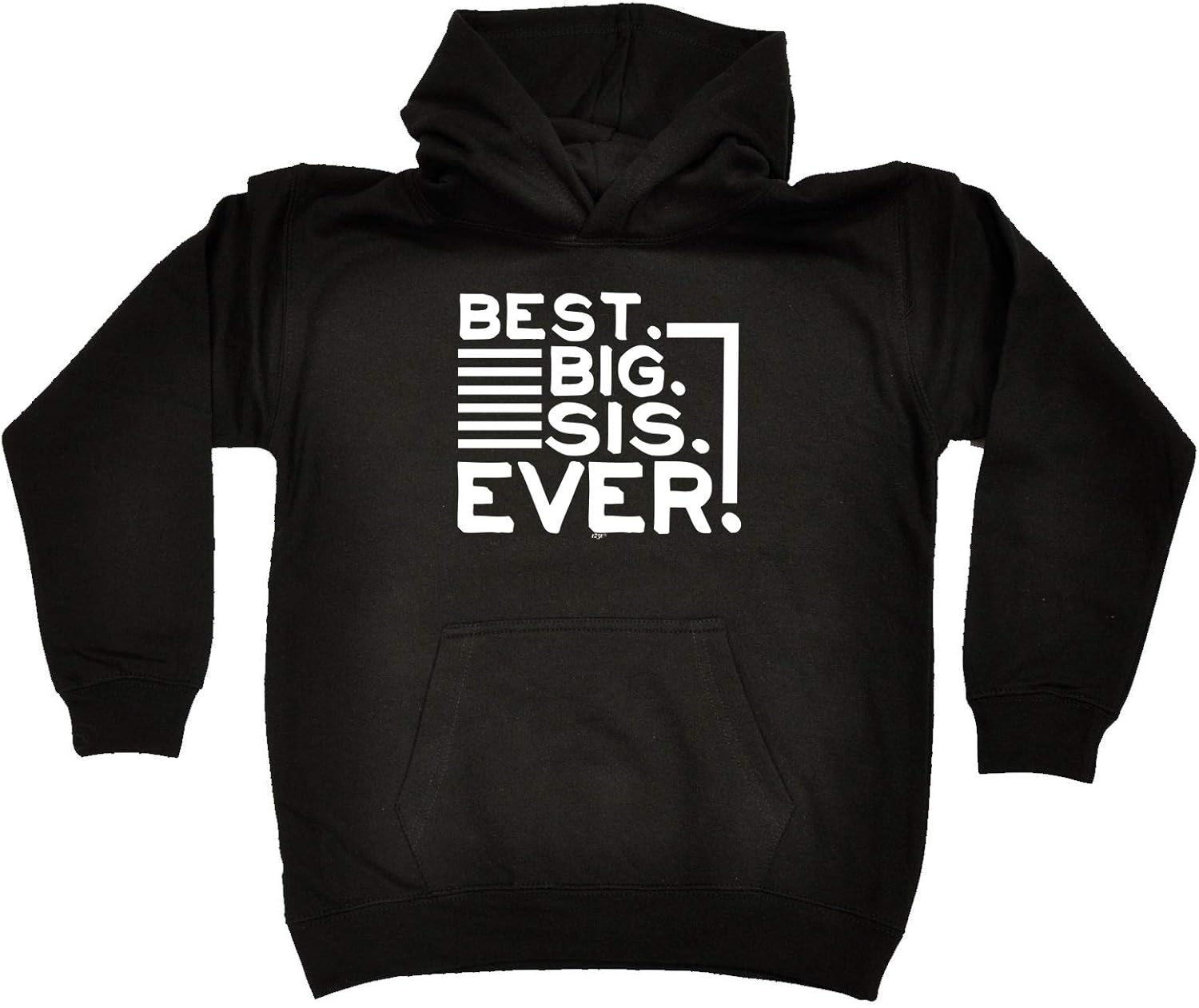 Kids Funny Hoodie Best Big Sis Ever Sister Childrens Hoody Jumper