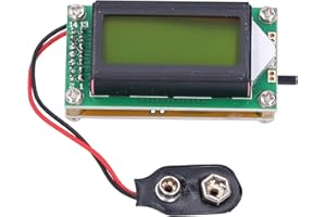 Mxzzand Sensitivity 1-500 MHz Frequency Counter Frequency Tester Frequency Meter DIY Hertz Tester Hertz Tester Module with LCD Display Delivered Without Battery