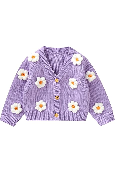 Jersey Rojo Niña 10 Años Cárdigan De Punto Para Bebé Manga Larga