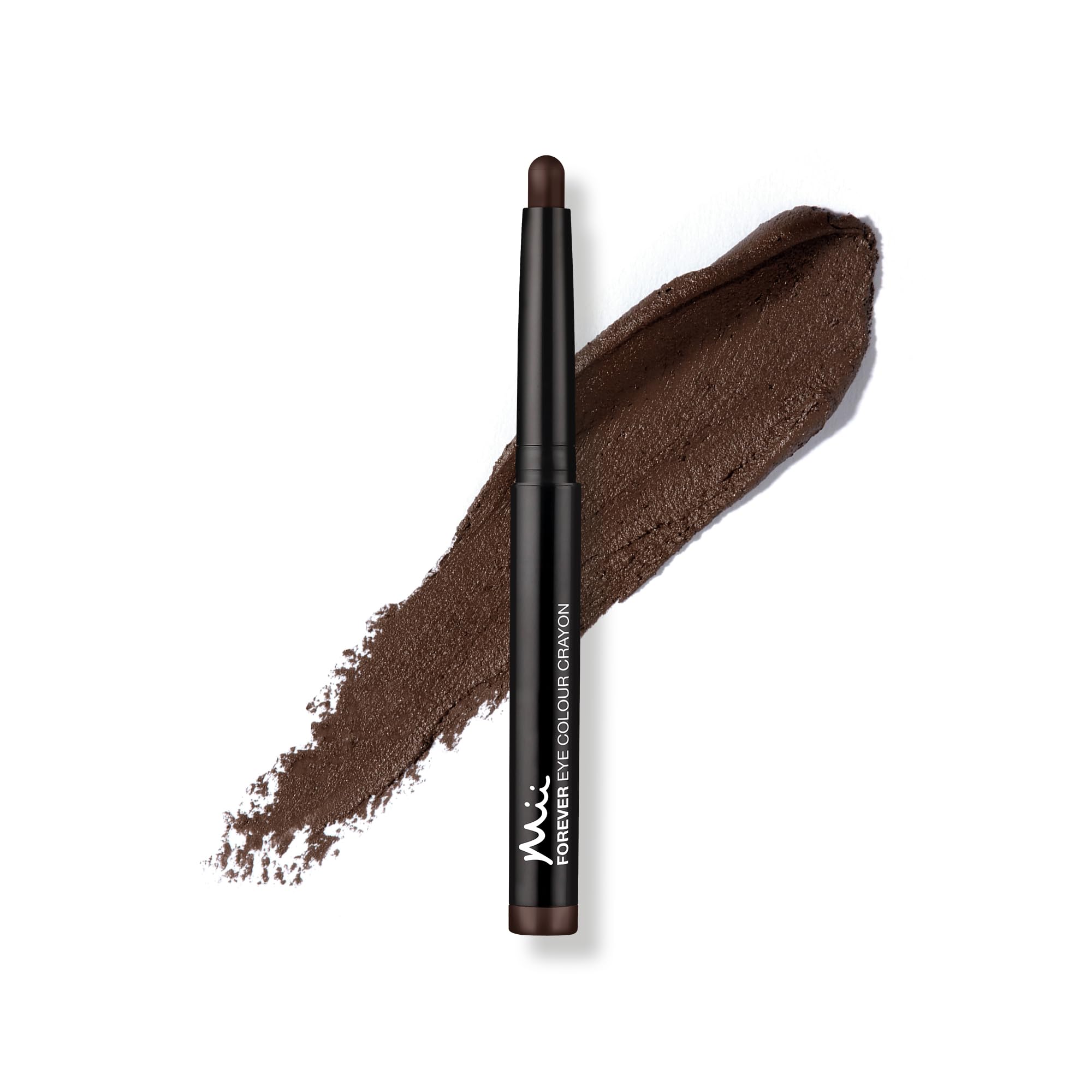 Mii Cosmetics Forever Eye Colour Crayon | Long-Lasting Cream Eyeshadow Stick | Highly Pigmented & Crease-Resistant | Multipurpose to Shape, Define, & Line Eyes | Matte Walnut Brown | Walnut