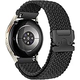 Braided Band for Samsung Galaxy Watch 7 6 5 4 40mm 44mm/Watch 6 4 Classic Bands 46mm 42mm 47mm 43mm/Watch 5 Pro 45mm/3 41mm/FE/Active 2 Men/Women,20mm Elastic Nylon Sport Strap for Samsung Watch 4 5 6