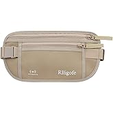 Money Belt for Travel Women and Men Hidden - Slim RFID Blocking Travel Wallet with Secure Anti-Theft Pouch, Passport Holder for Passport, Credit Cards, Cash Under Clothes