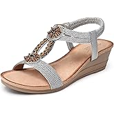 SHIBEVER Wedge Sandals for Women 2025