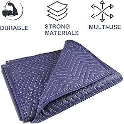 PONGHEI 2 Moving Blankets 80"x 72" Heavy Duty
