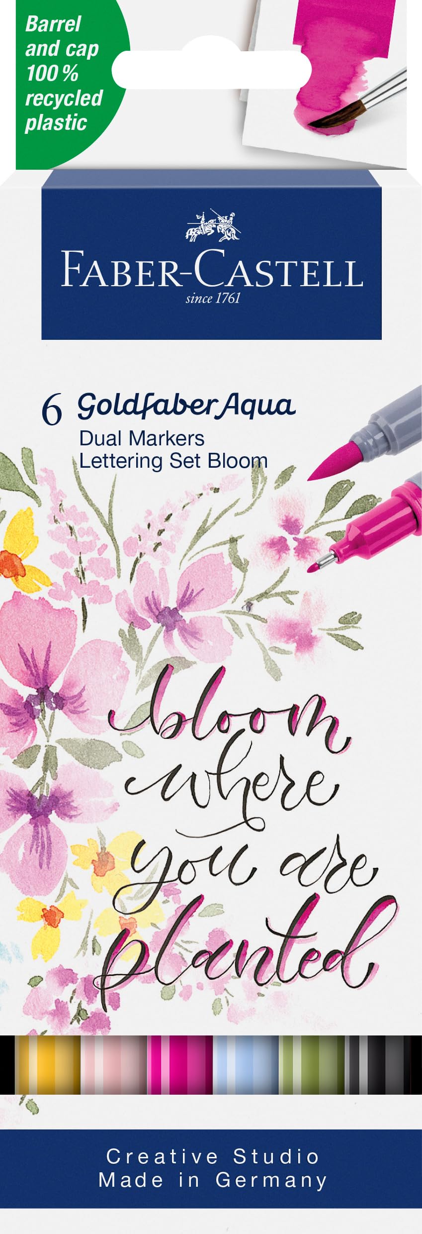 Faber-Castell Creative Studio Goldfaber Aqua Dual Marker, Lettering, Wallet, Art, Craft, Drawing, Sketching, Home, School, University, Colouring