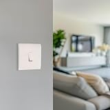 BG Electrical Single Wall Light Switch 2 Way Round Edge Nexus 800 White 20A view 7