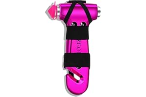 SZEOF Safety Hammer Cute with Window Breaker and Seat Belt Cutter,Car Emergency Escape Hammer,Escape Tool,Pink,1PCS