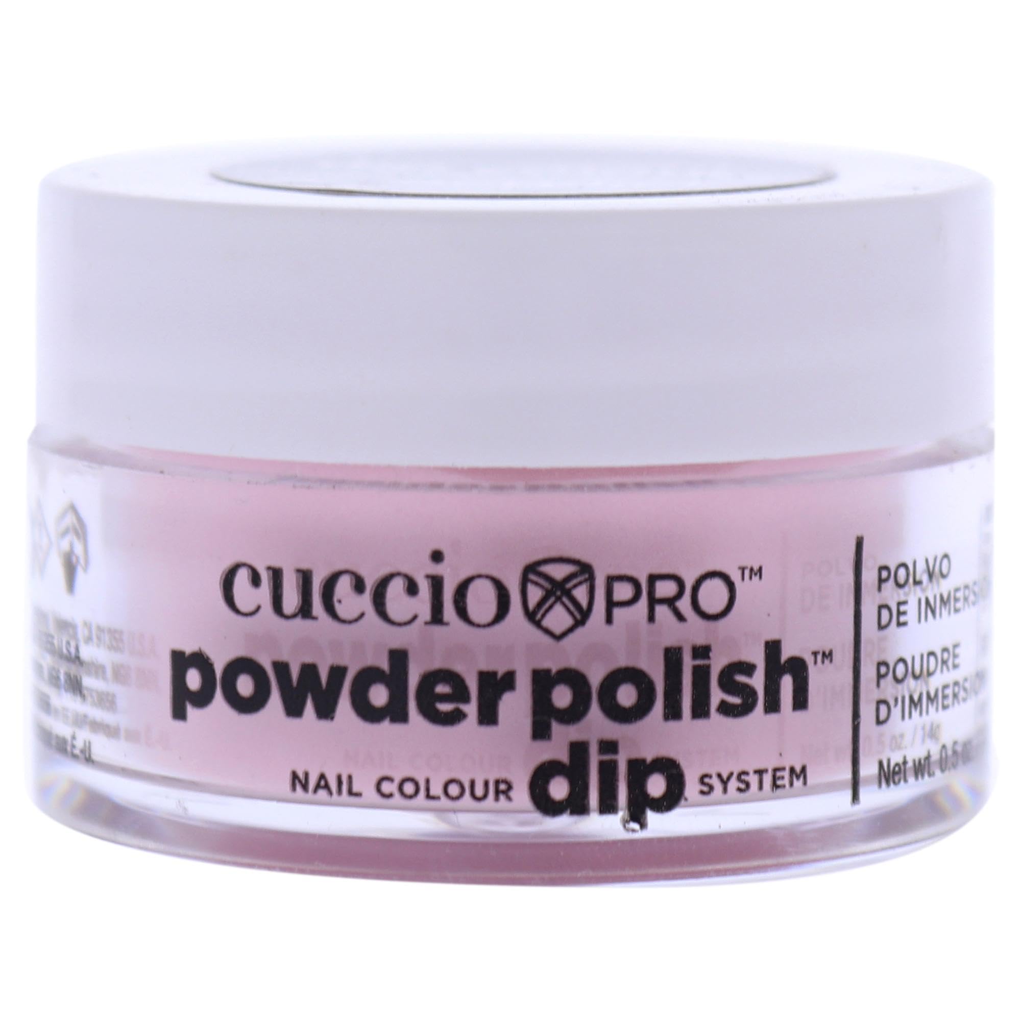 Cuccio - Pro Powder Polish Nail Colour Dip System - Rose Petal Pink - for Women - Nail Powder - 0.5 oz