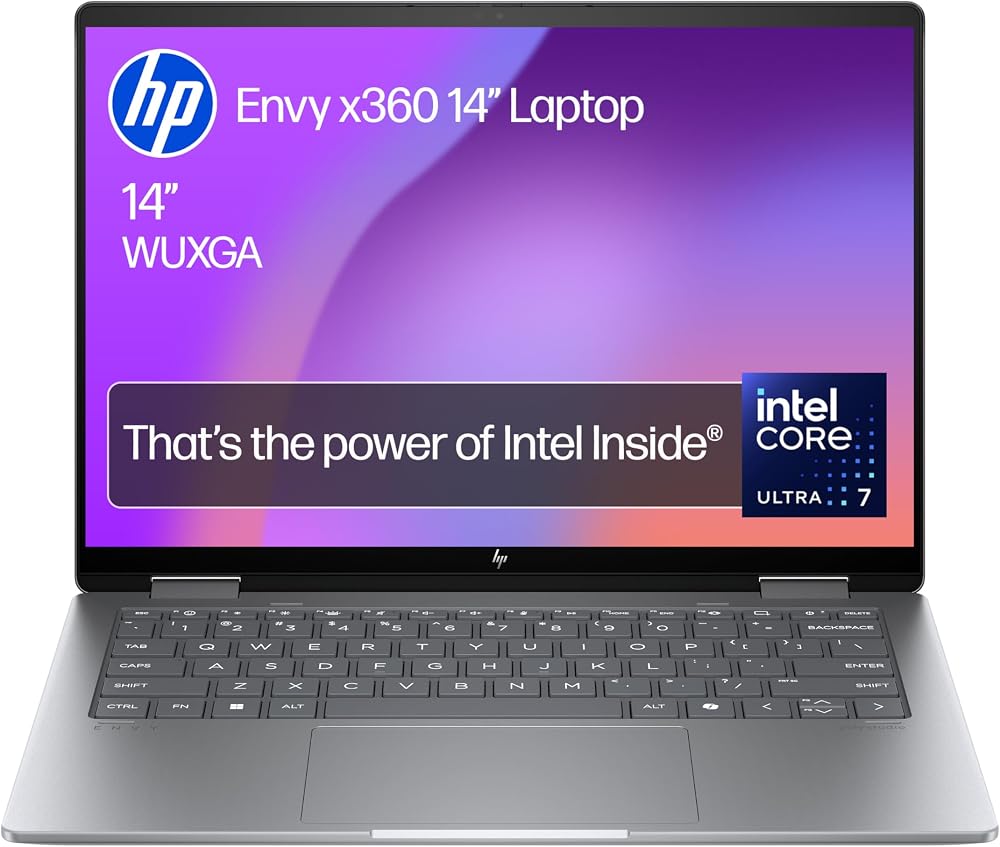 HP Envy x360 14" 2in1 Laptop Intel Core Ultra 7 16GB RAM 512GB SSD Win 11 Silver