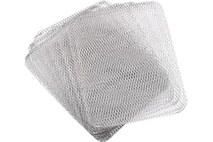 Kichvoe 10pcs Disposable Grill Topper Aluminum BBQ Grill Mesh Mat Grill Grate Liners BBQ Grill Mesh Mat for Outdoor- 15 * 12Inch