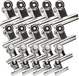 20Pcs Metal Bulldog Clips 4 Sizes 3