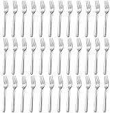 Pleafind 36-Piece Dinner Forks Set (8 inch), Stainless Steel Forks Silverware, Mirror Polished Fork Set, Small Forks for Home, Kitchen, Restaurant, Dishwasher Safe