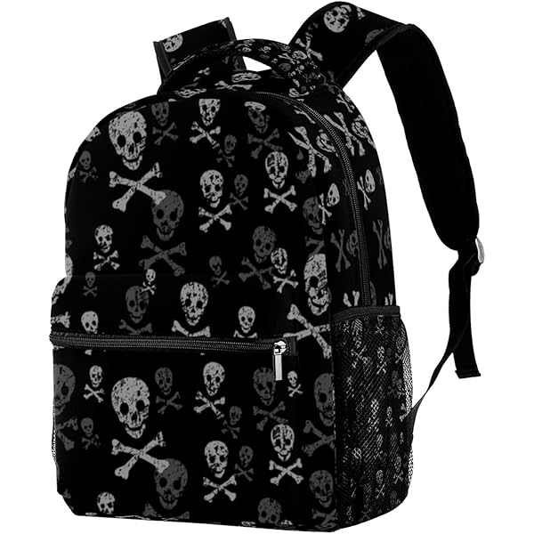 Amazon.com | XUANNIAO 3D PU Leather Skull Backpack - Back
