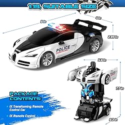 SnowRap Remote Control Transforming Car, One-Click
