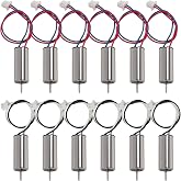 Coliao 12pcs 716 Coreless Motor 3 Sets 3.7V 7x16mm Motor 19000KV 45000 RPM Brushed Motors with JST-1.25 Connector for Micro FPV Tiny Whoop RC Quadcopter Drone Motor