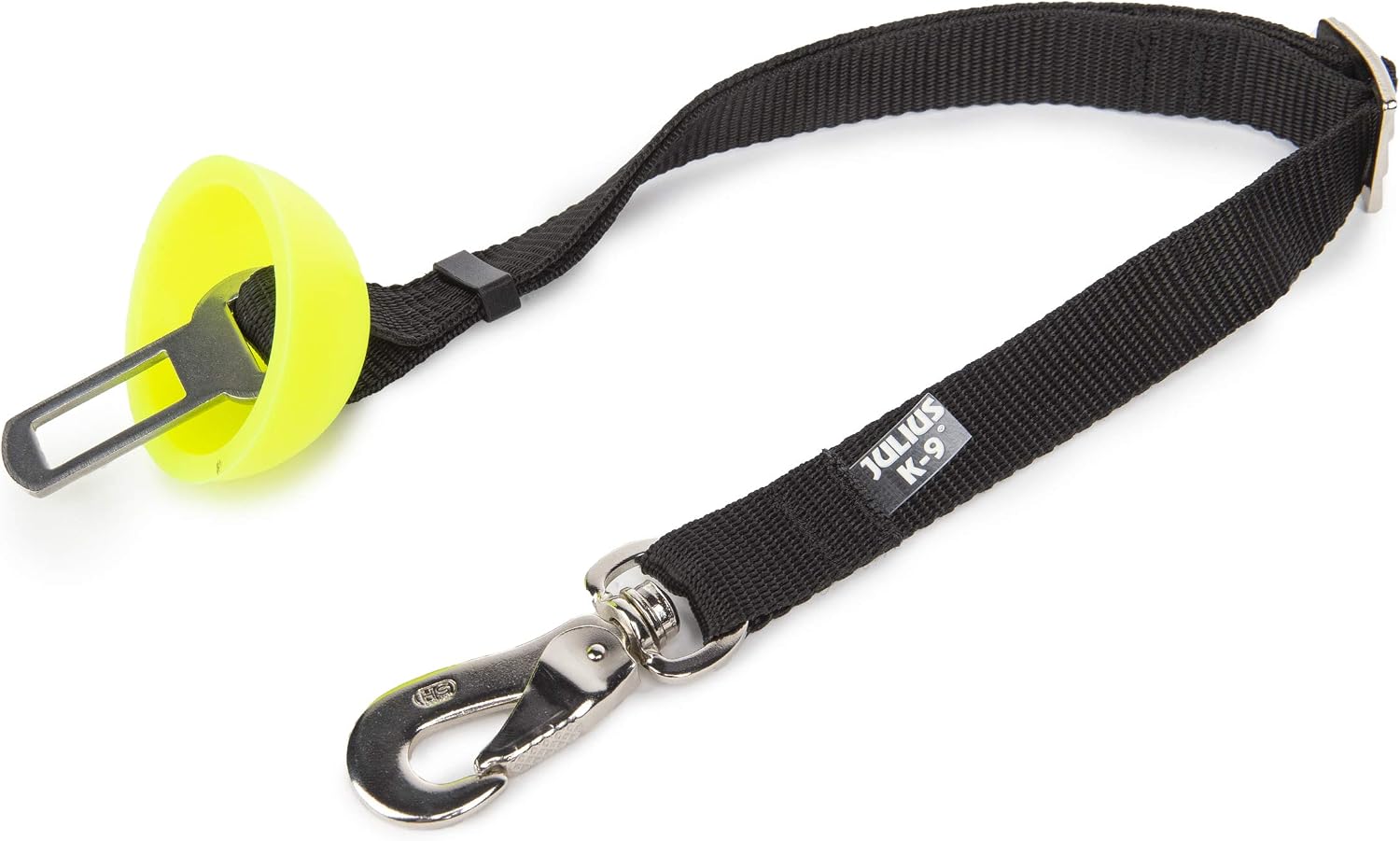 Julius-K9 StopDog Mobility Control Car Leash, Black with silicone protector, up to 300 kg